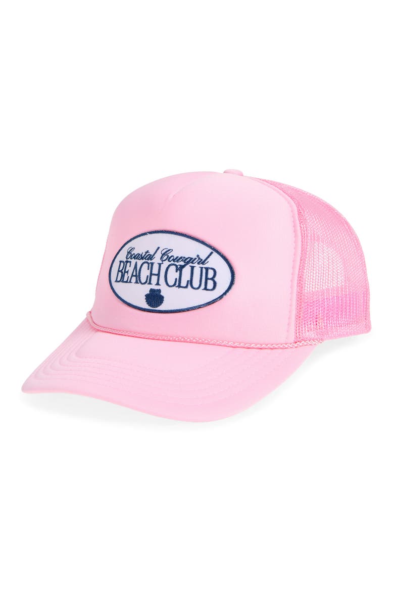 Coastal Cowgirl Beach Club Baseball Cap, Main, color, SOFT PINK