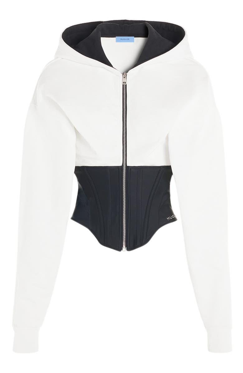 MUGLER Oversize Corset Hoodie, Alternate, color,