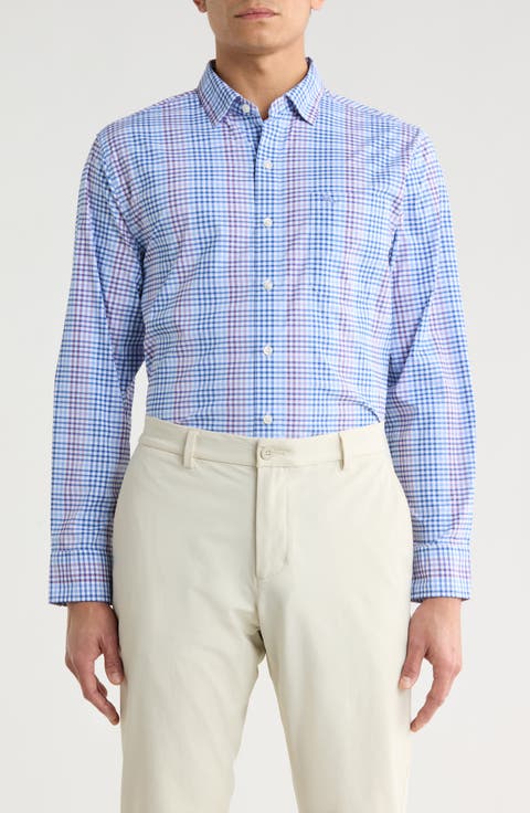 Siesta Key Sandbar Check Button-Up Shirt
