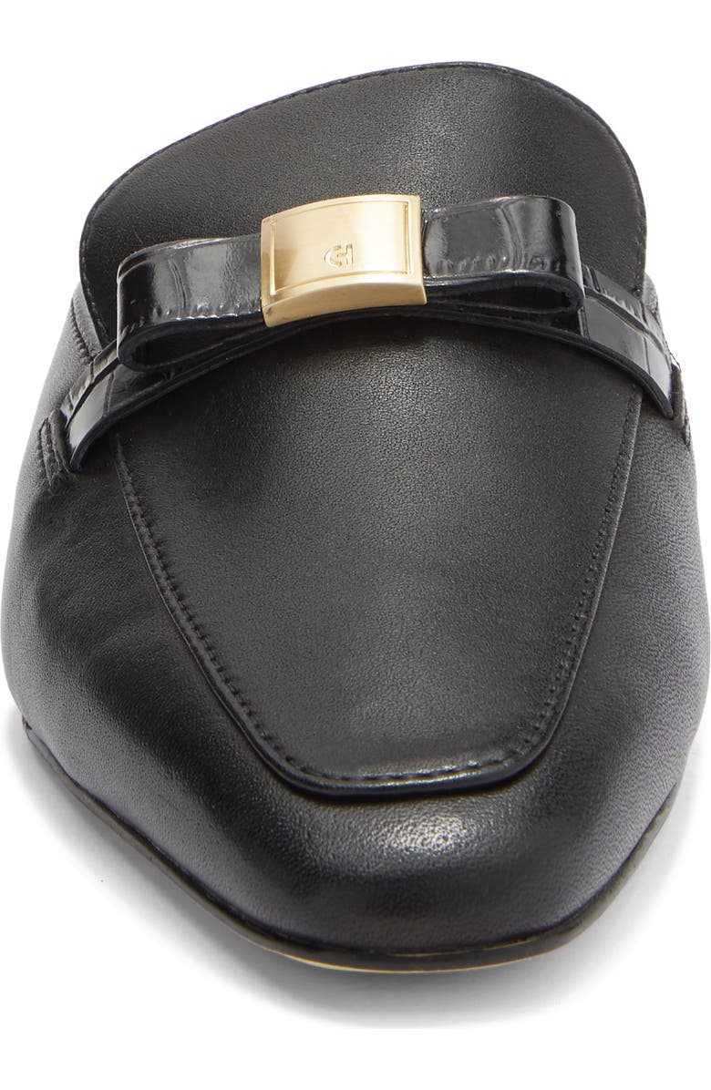 Cole Haan Pasha Bow Mule, Alternate, color, Black Leather