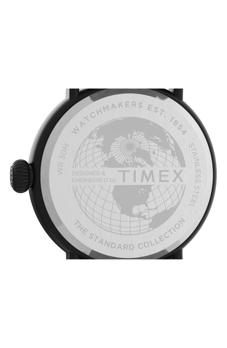 Timex<sup>®</sup> Standard Leather Strap Watch, 40mm, Alternate, color,