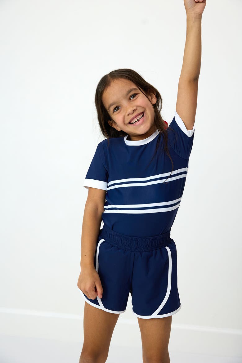 Girls Practice Tee, Alternate, color, Navy Stripe