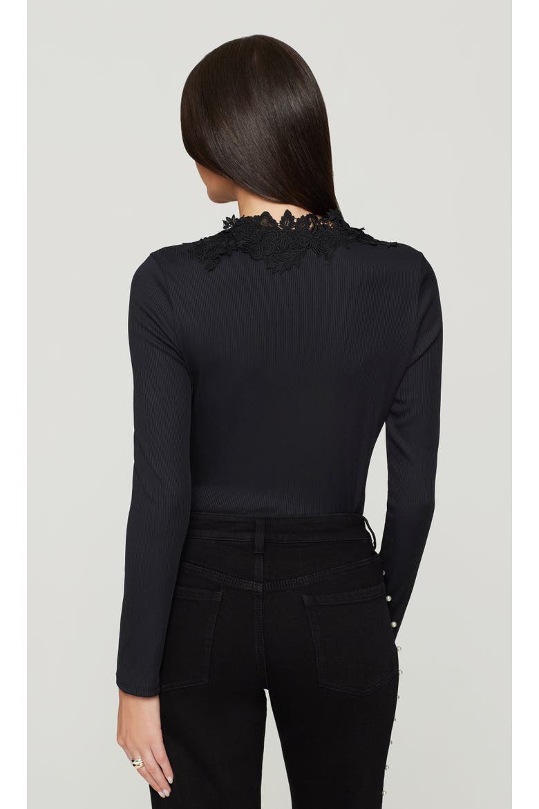 Piper Lace Combo Top, Alternate, color, Black