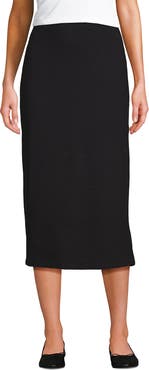 Lands' End Starfish Side Zip Midi Skirt