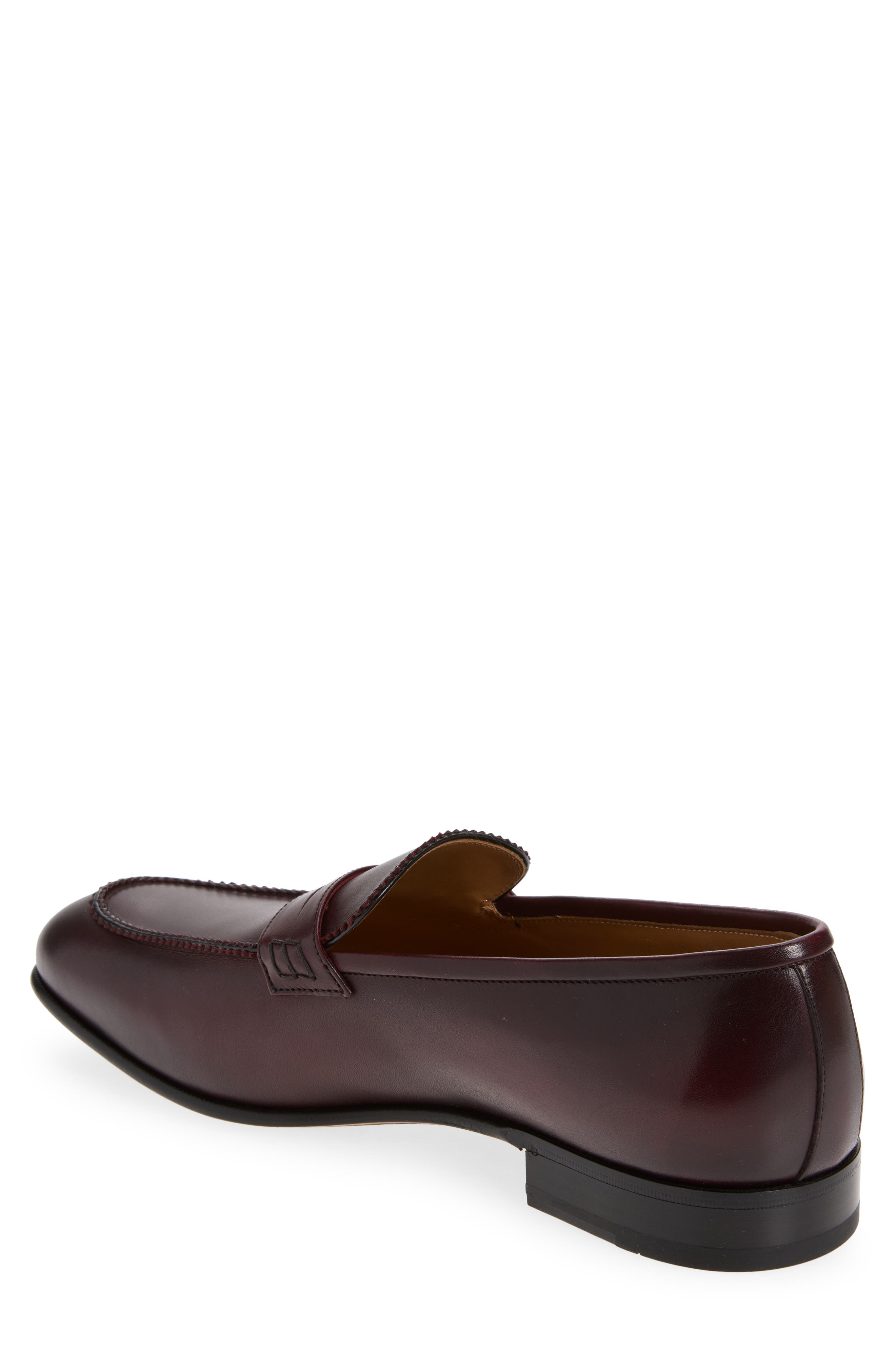 FERRAGAMO Great New Penny Loafer, Alternate, color, Cordovan Nero Biscotto