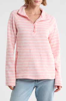 Stripe Quarter Zip Sweatshirt