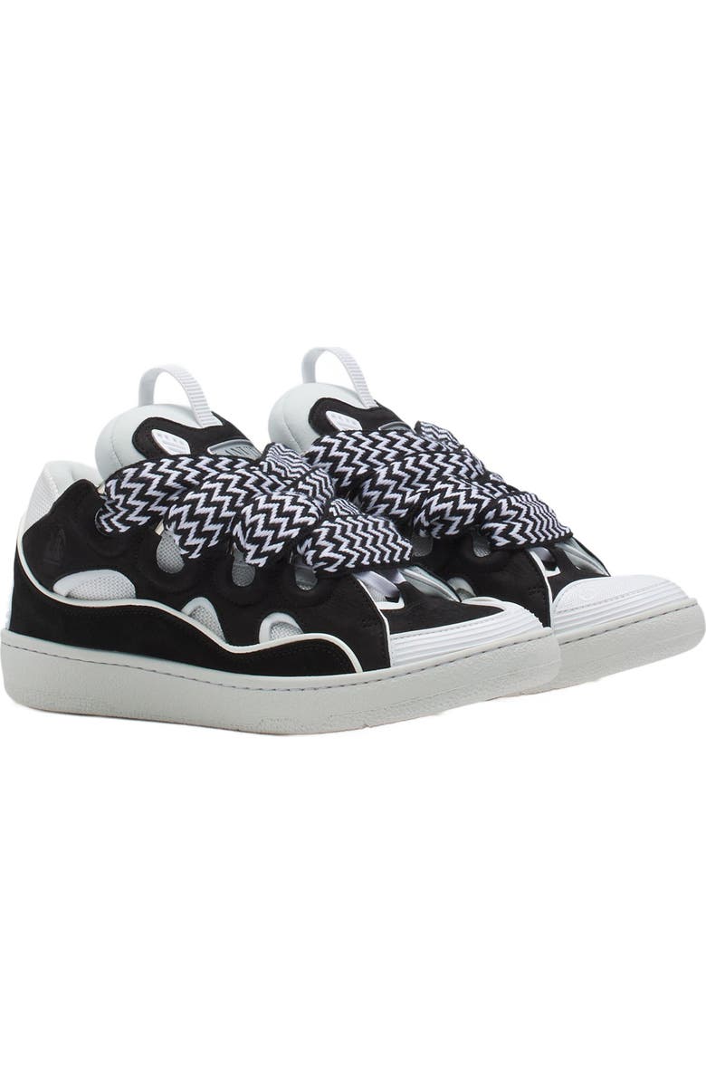Lanvin LEATHER CURB SNEAKERS, Alternate, color,