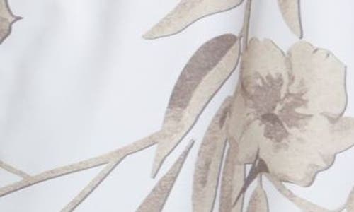 Hugo Boss Fully Lined Swim Shorts With Seasonal Print In Natural