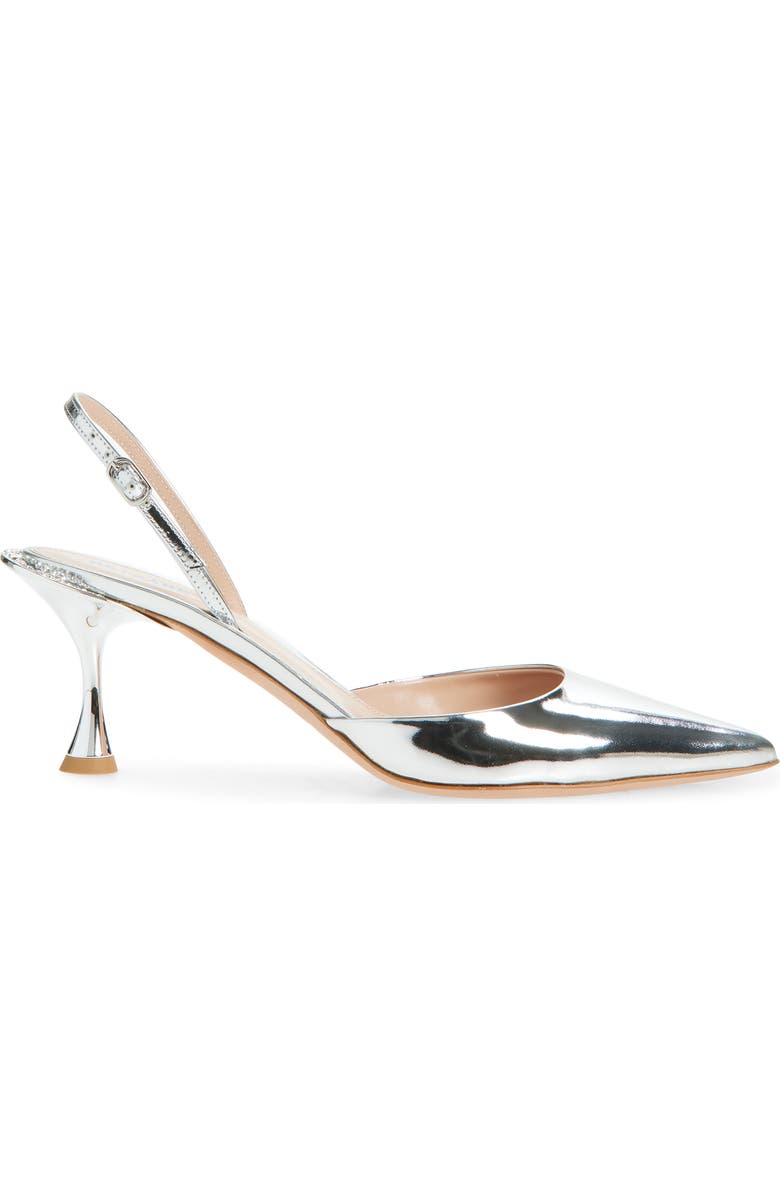 BETZÁBE Sofia Crystal Embellished Metallic Slingback Pump, Alternate, color, Metallic Silver