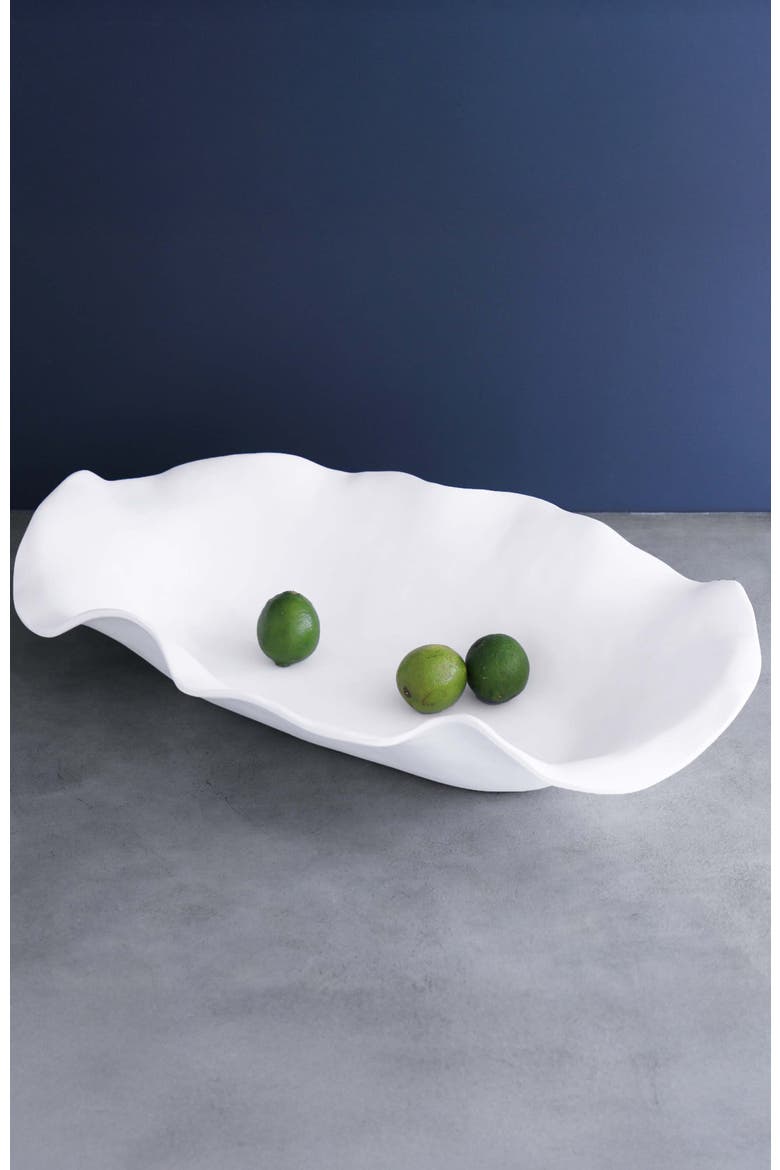 Vida Nube Extra Large Oval Centerpiece, Alternate, color, White