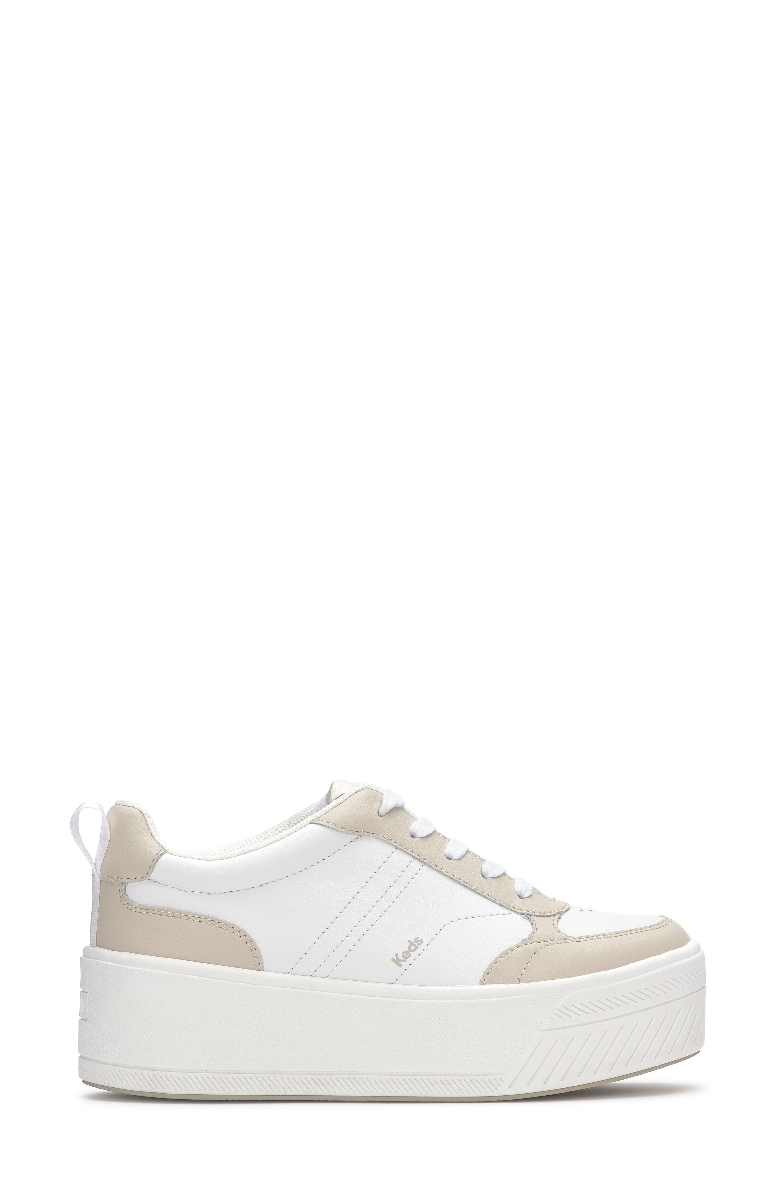 Sky II Platform Sneaker, Alternate, color, KEDS WHITE/ B