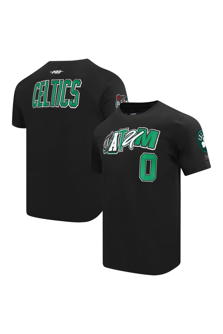 Men's Pro Standard Jayson Tatum Black Boston Celtics City Ransom T-Shirt, Alternate, color, Black