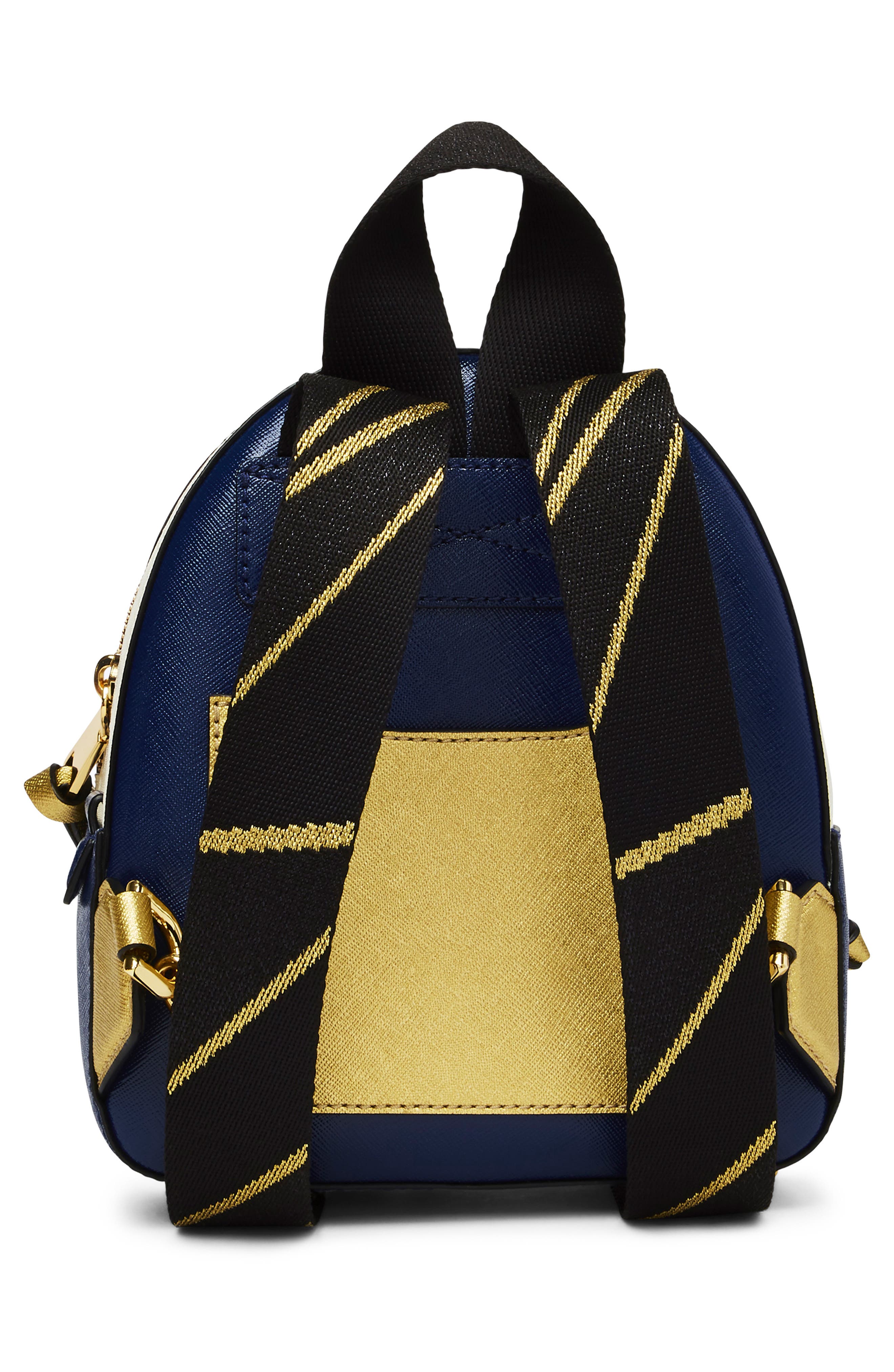 Snapshot Mini Leather Backpack, Alternate, color, GOLD MULTI