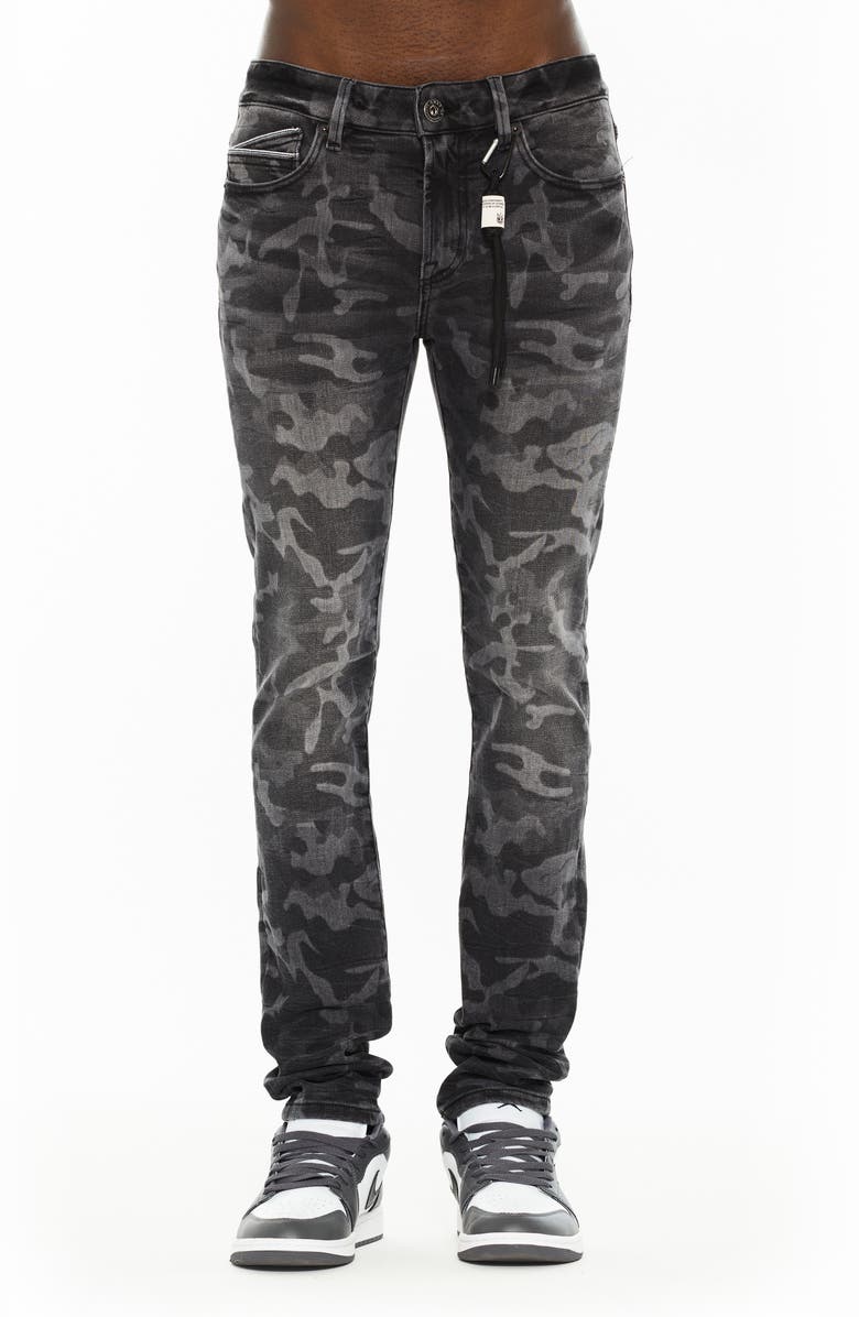 Cult of Individuality Punk 601 Super Skinny Jeans, Main, color, Camo