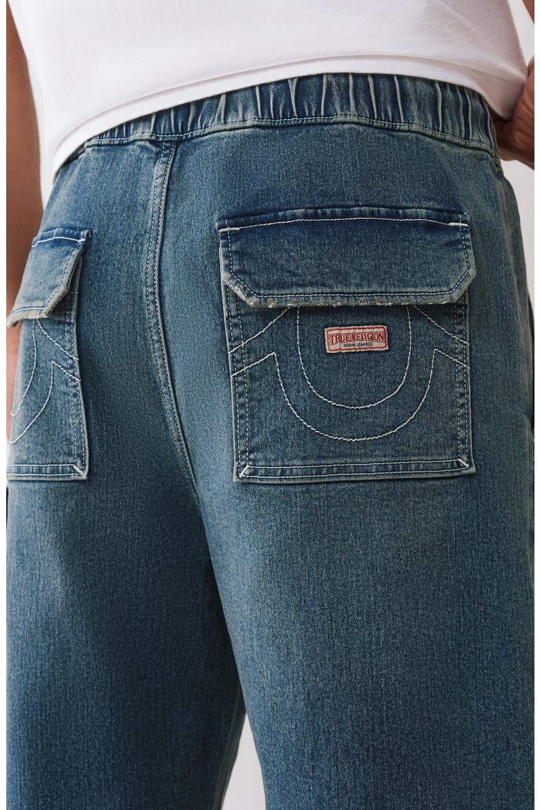 Vinny Drawstring Ultra Baggy Carpenter Jeans, Alternate, color, MEDIUM COZY FIRESIDE WASH