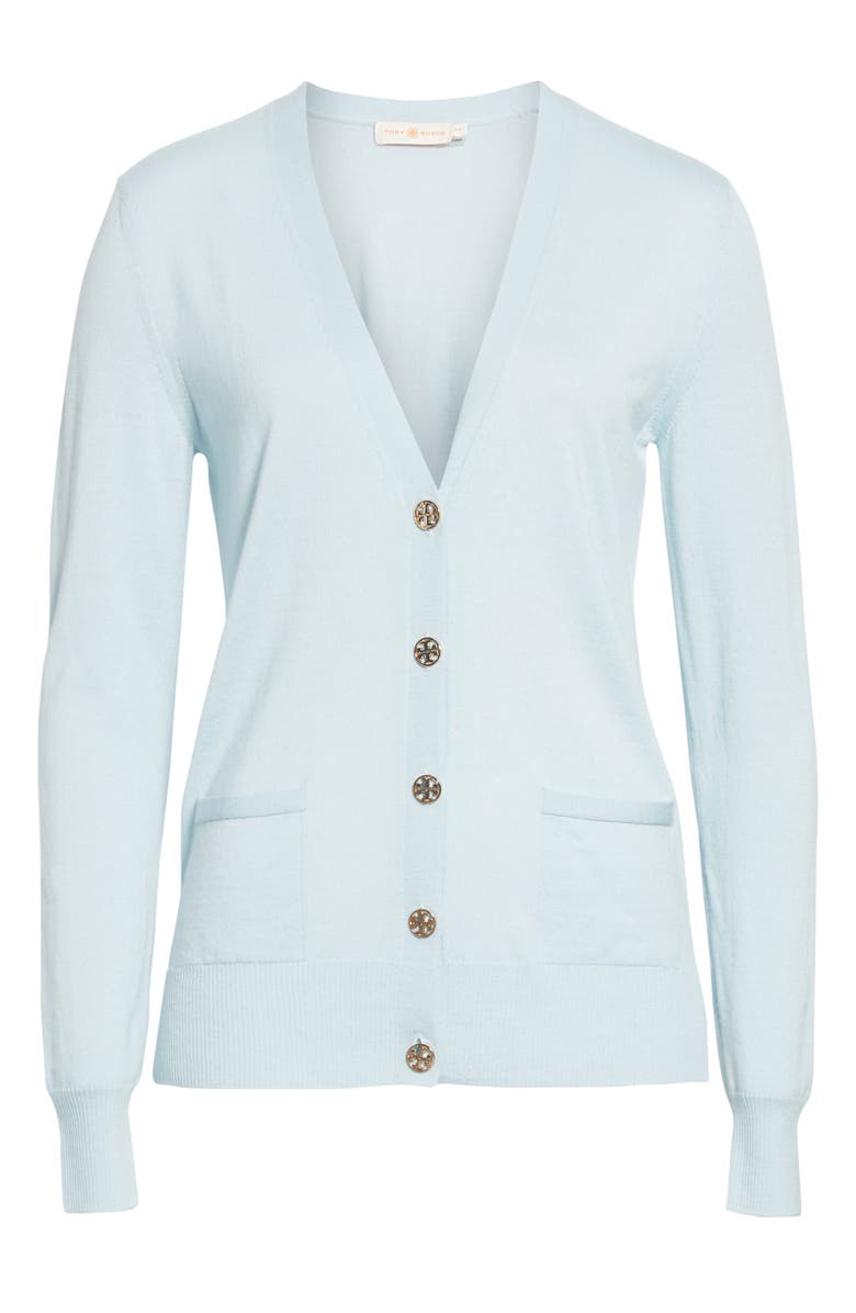 Tory Burch Madeline Merino Wool Cardigan, Alternate, color, 