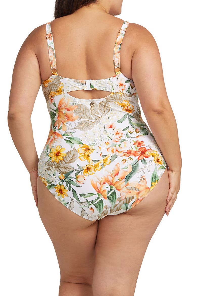 La Dolce Vita Cezanne D- & DD-Cup Underwire One-Piece Swimsuit, Alternate, color, WHITE