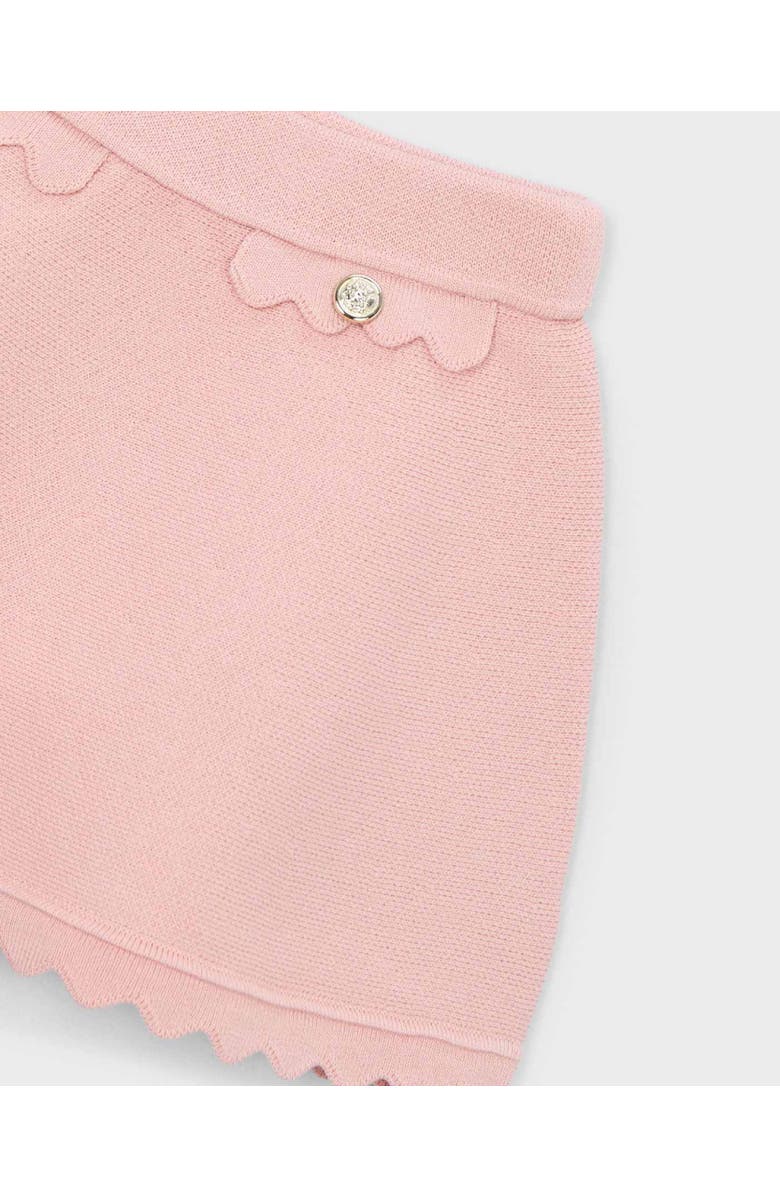 Mayoral Knitted Skirt With Scalloped Hem, Alternate, color, Pink