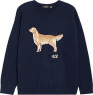 Lauren Ralph Lauren Dog Graphic Cotton Sweater