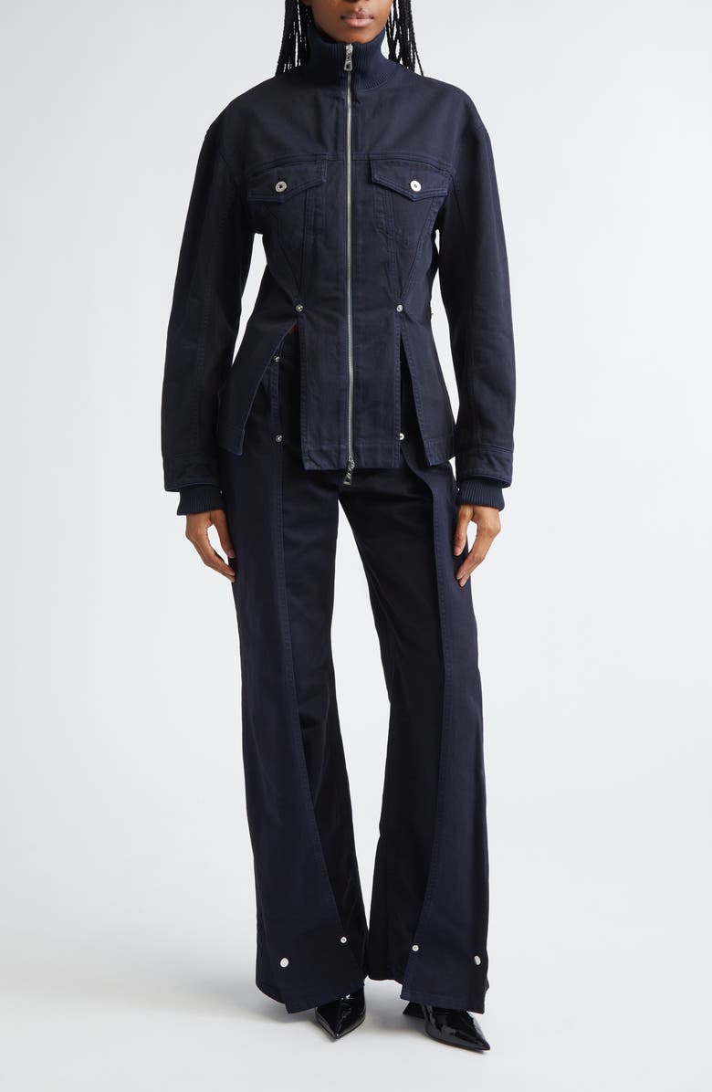 Jean Paul Gaultier Paneled Denim Jeans, Alternate, color, Navy