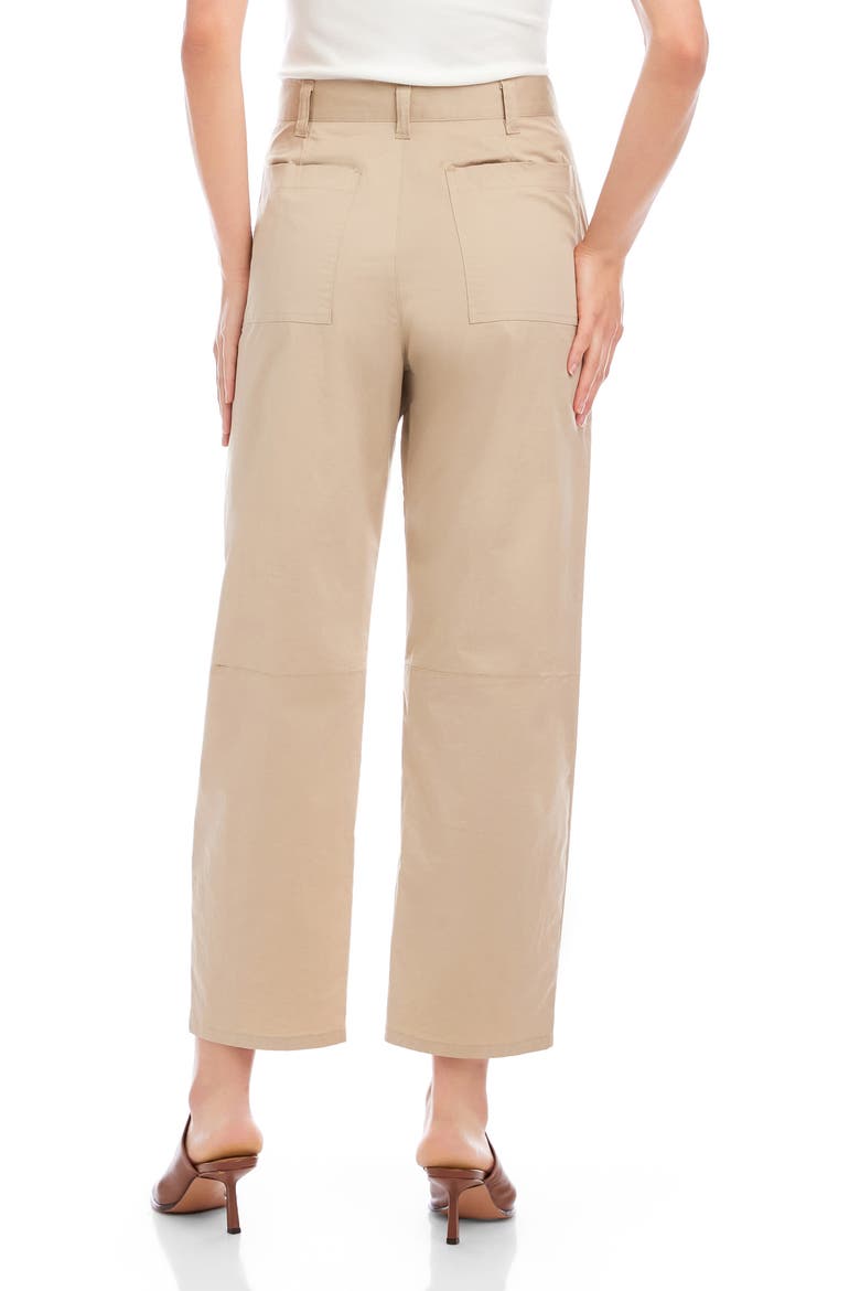 Sondra Barrel Leg Pants, Alternate, color, STONE