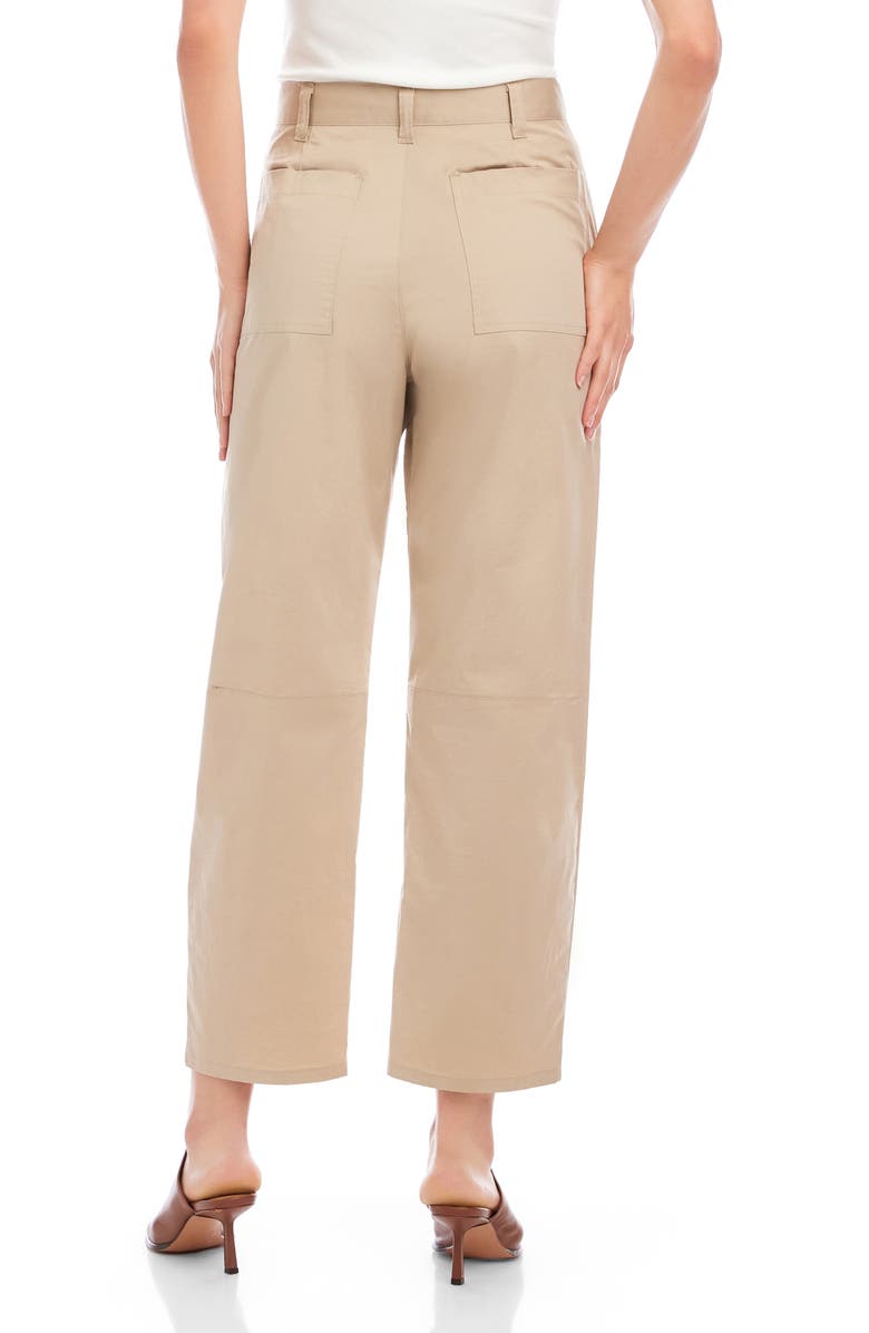 FIFTEEN TWENTY Sondra Barrel Leg Pants, Alternate, color, Stone