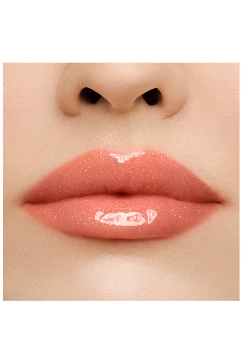 Shimmering KissKiss Bee Glow Lip Oil (Limited Edition), Alternate, color, SPARKLING PEACH