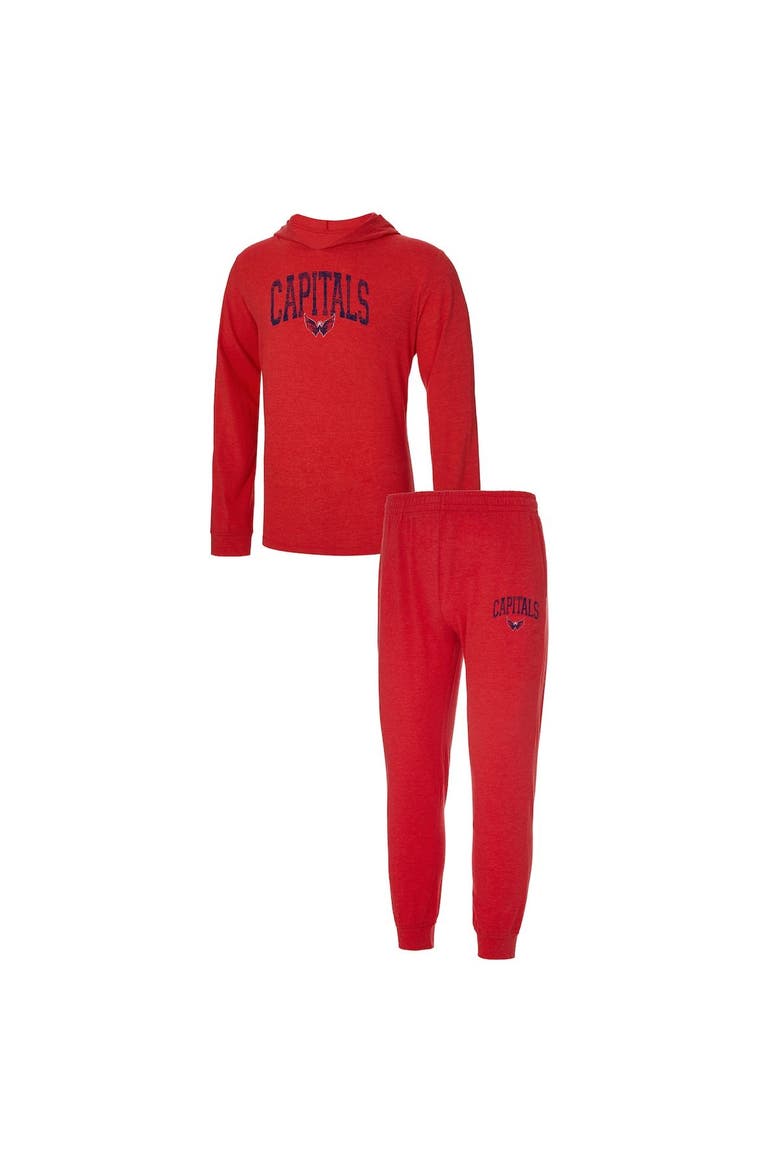 Men's Concepts Sport Red Washington Capitals Meter Pullover Hoodie & Joggers Set, Alternate, color, Red