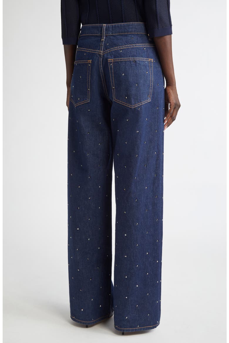 Rhinestone Embellished Jeans, Alternate, color, INDIGO WASH