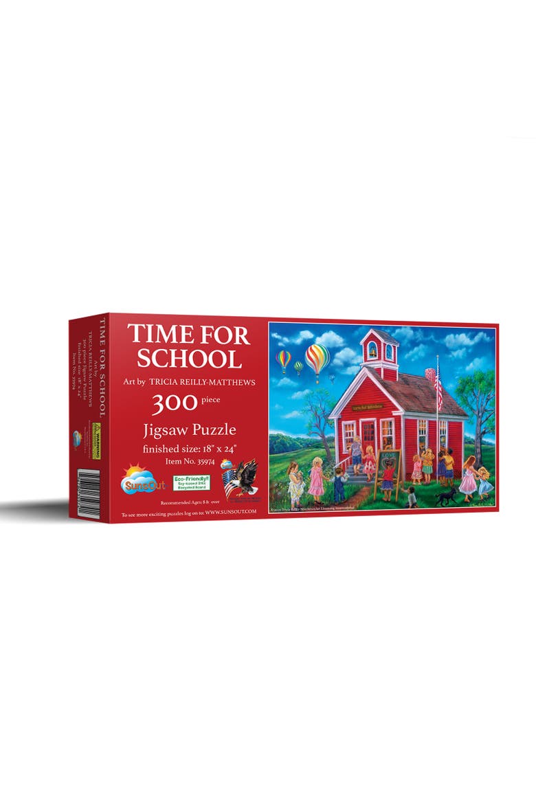 Time for School 300 piece Jigsaw Puzzle for Adults, Main, color, Multicolor