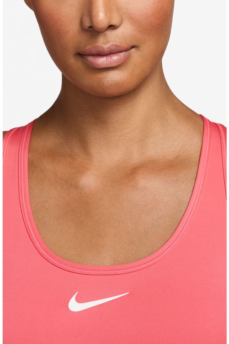 Dri-FIT Swoosh Medium Support Padded Sports Bra, Alternate, color, CORAL/WHITE