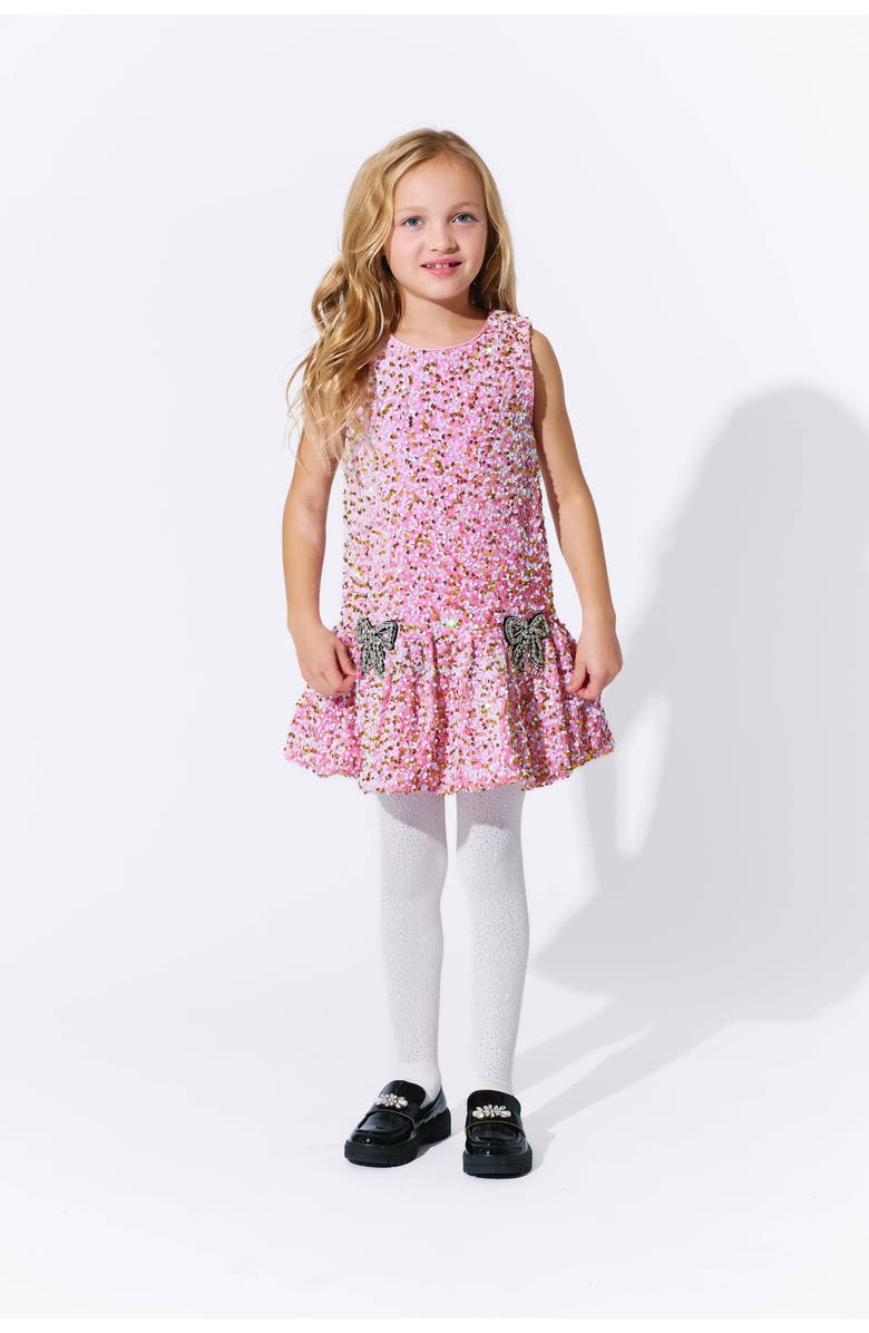 Lola + The Boys Rosie Bows Dress, Alternate, color, Pink