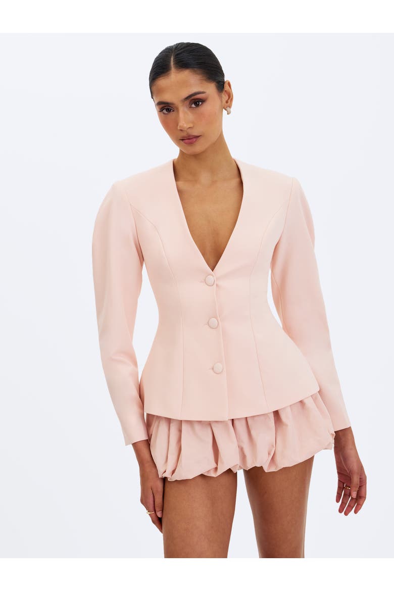 Savina Taffeta Bubble Shorts, Alternate, color, Tulip Pink