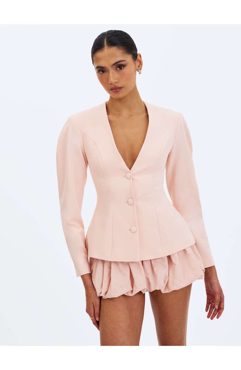 Miss Circle Savina Taffeta Bubble Shorts, Alternate, color, Tulip Pink