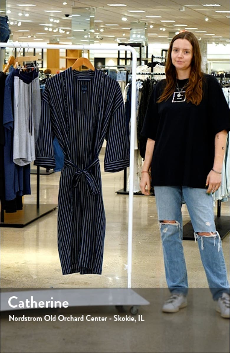 Sunset Blues Stripe Robe, sales video thumbnail