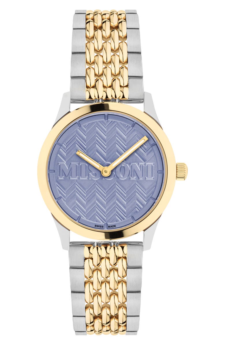 Missoni Zigzag Lover Bracelet Watch, 34mm, Main, color, Two Tone