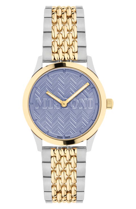 Zigzag Lover Bracelet Watch, 34mm