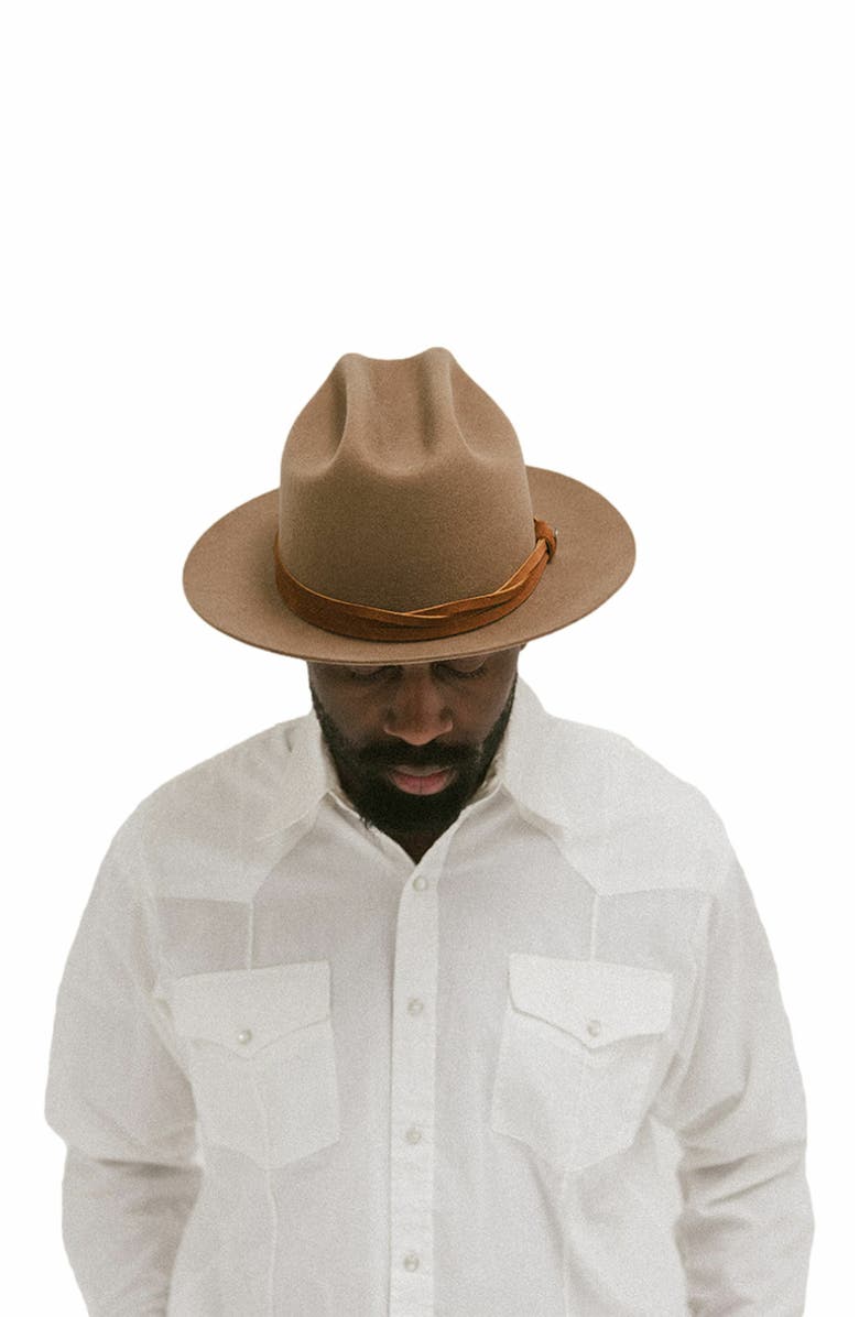 Two Roads Hat Co. Elliston Rancher Hat, Alternate, color, Brown