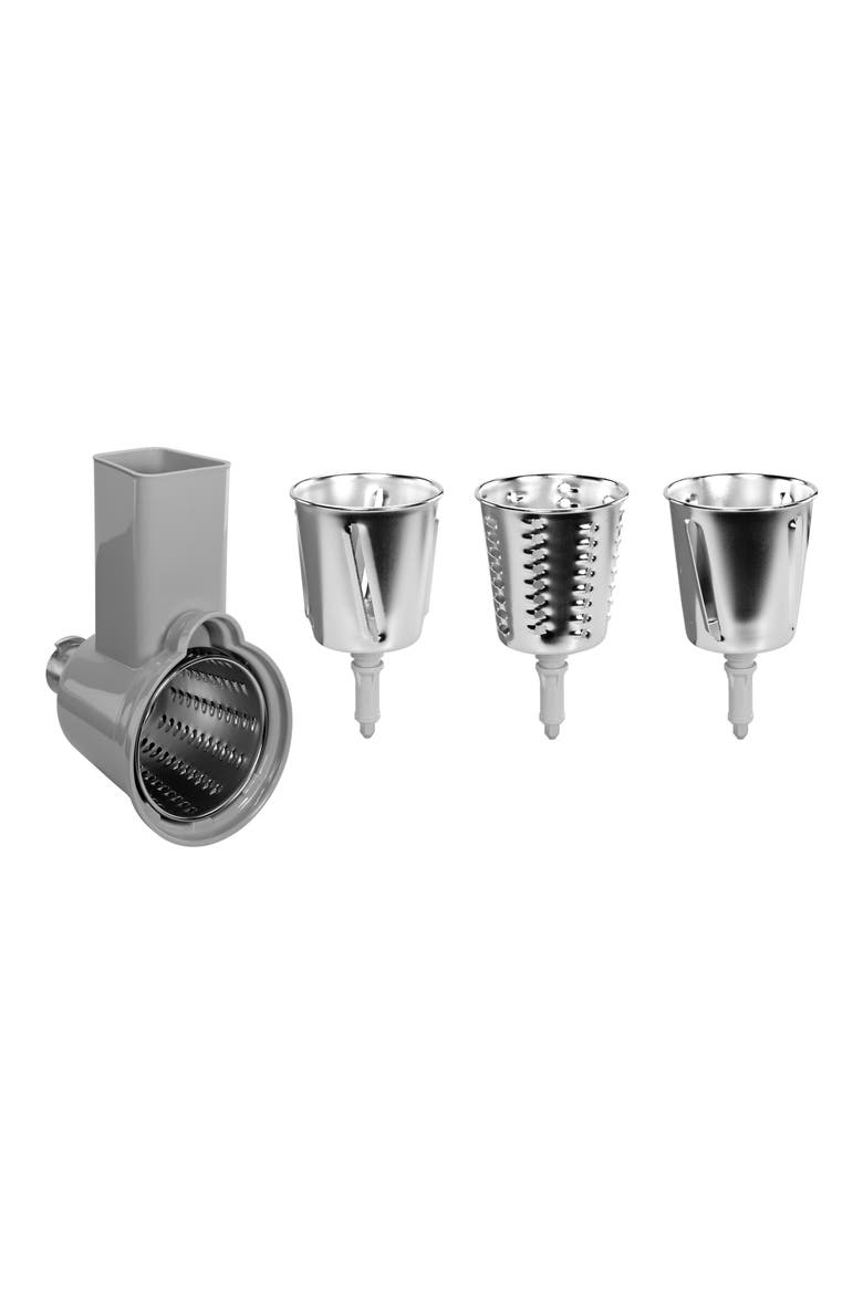 Slicer & Grater Mixer Attachment, Main, color, WHITE