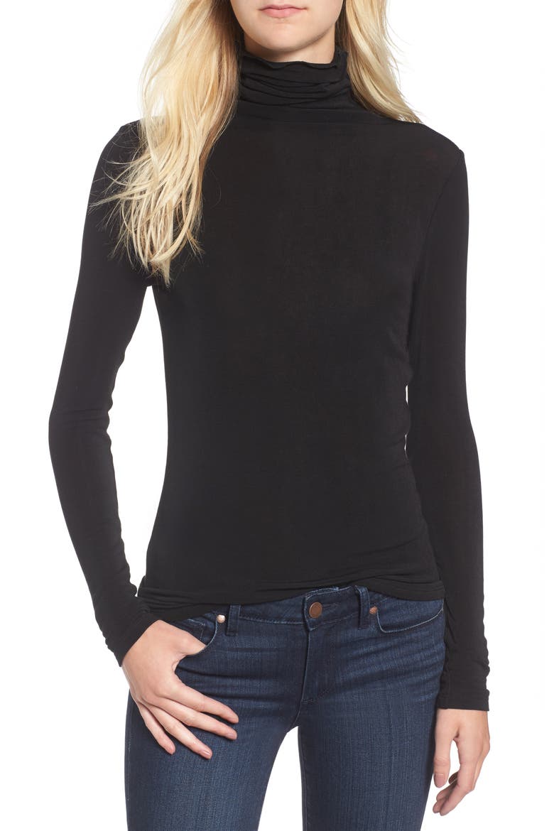 Layering Turtleneck, Main, color, BLACK