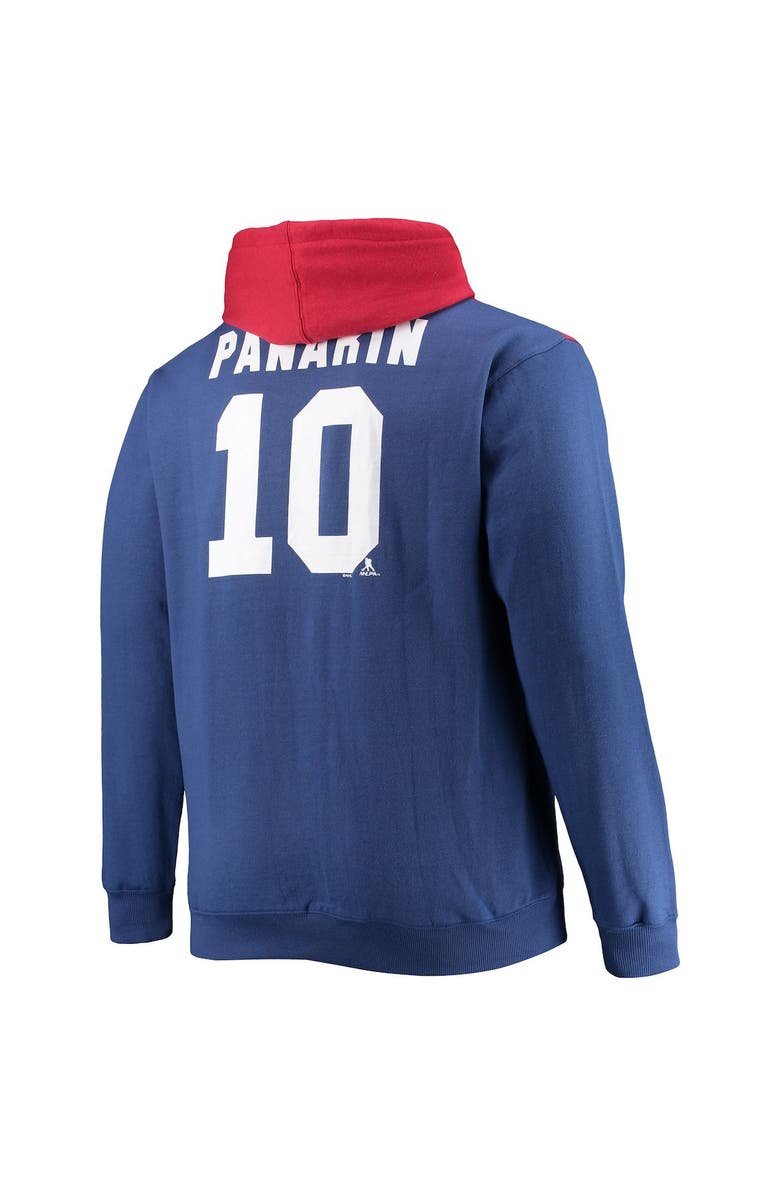 PROFILE Men's Profile Artemi Panarin Blue New York Rangers Big & Tall Colorblock Full-Zip Hoodie, Alternate, color, Blue