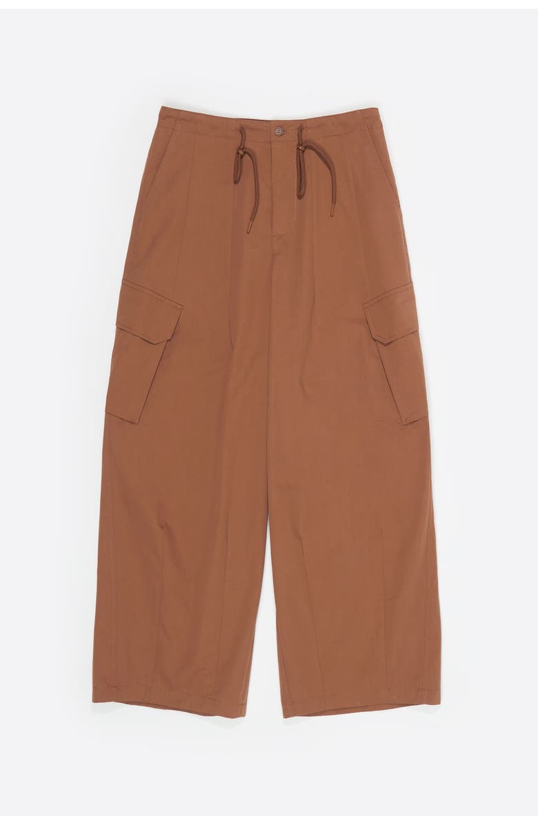 Bimba y Lola Cotton Cargo Trousers, Alternate, color, Light Brown