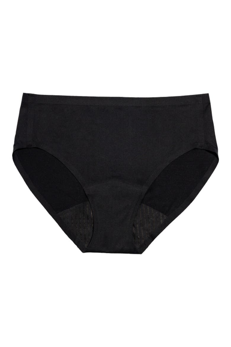 Period & Leakproof Seamless Briefs, Alternate, color, BLACK