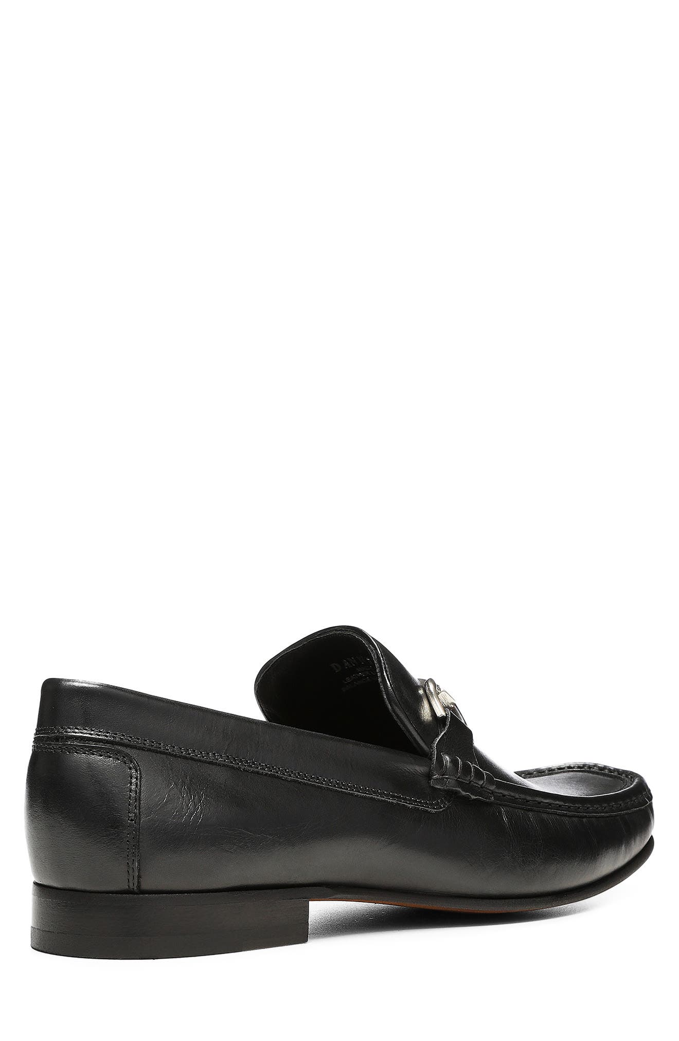 Donald Pliner Leather Bit Loafer, Alternate, color, Black