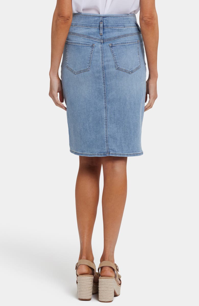 NYDJ Hollywood High Waist Denim Skirt, Alternate, color, Santiago Sea