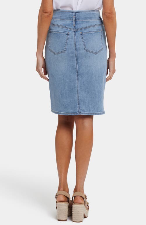 Nydj Hollywood High Waist Denim Skirt In Santiago Sea