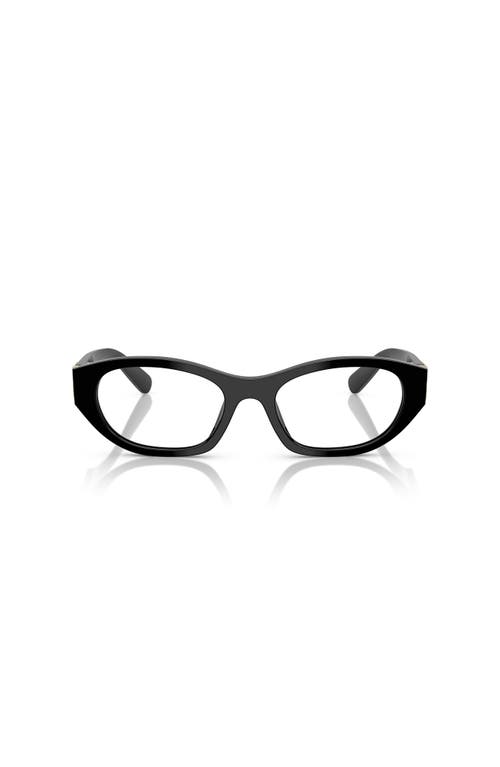 Miu Miu 53mm Irregular Optical Glasses In Black