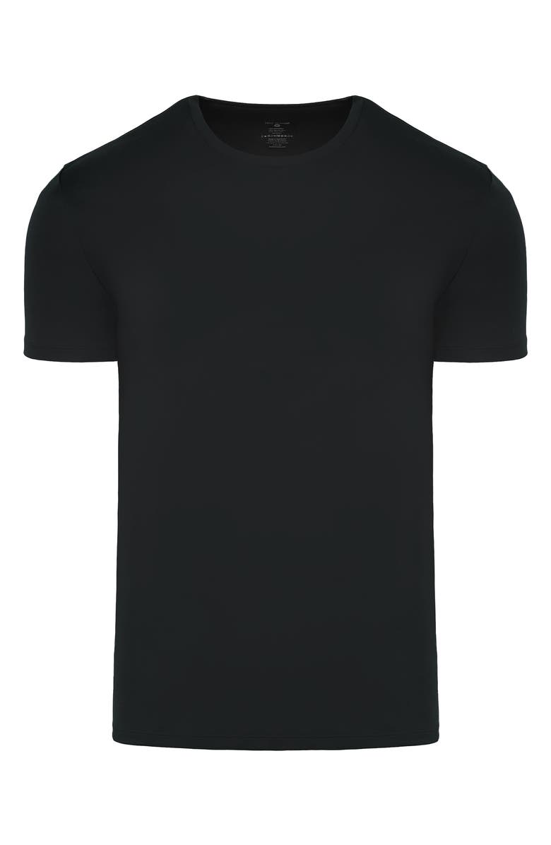 True Classic Pima Cotton Crewneck T-Shirt, Alternate, color, Black