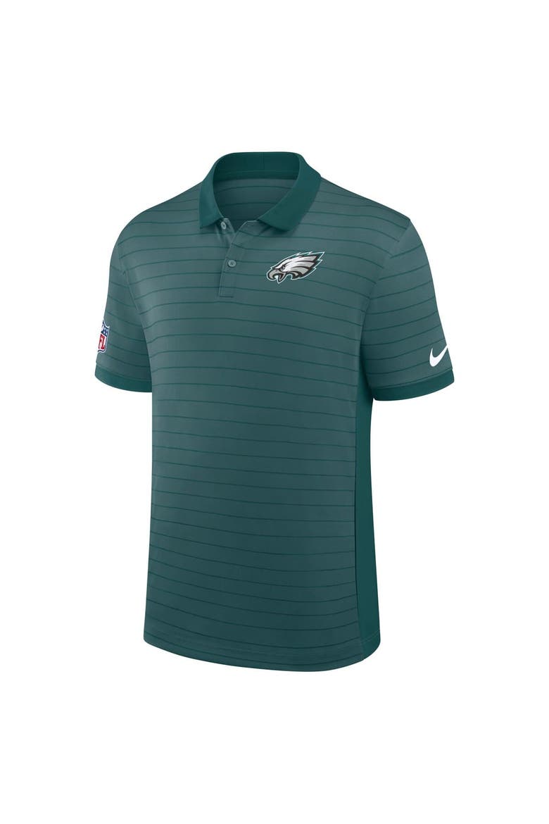 Men's Nike Midnight Green Philadelphia Eagles Sideline Victory Stripe Performance Polo, Alternate, color, Green