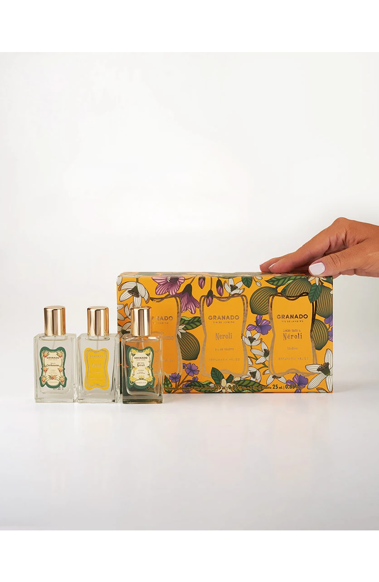 GRANADO Perfumery Trio | Neroli, Sândalo & Cardamomo and Limão Taiti & Néroli, Alternate, color, Clear